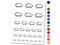 Beret Hat Doodle Temporary Tattoo Water Resistant Fake Body Art Set Collection